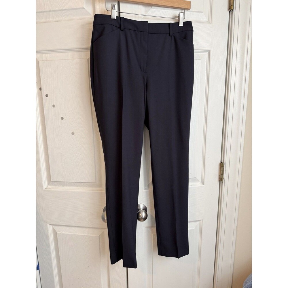 Brooks Brothers Dark Navy Pants 6 Womens Dress Pants Lanificio Di Tollegno Wool